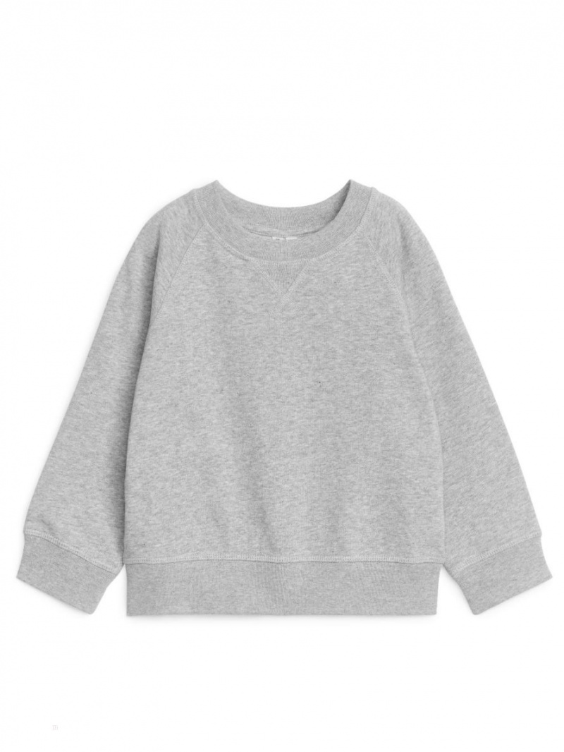 Bluza Arket French Terry Dziewczynka Szare | Polska HANTV-9674