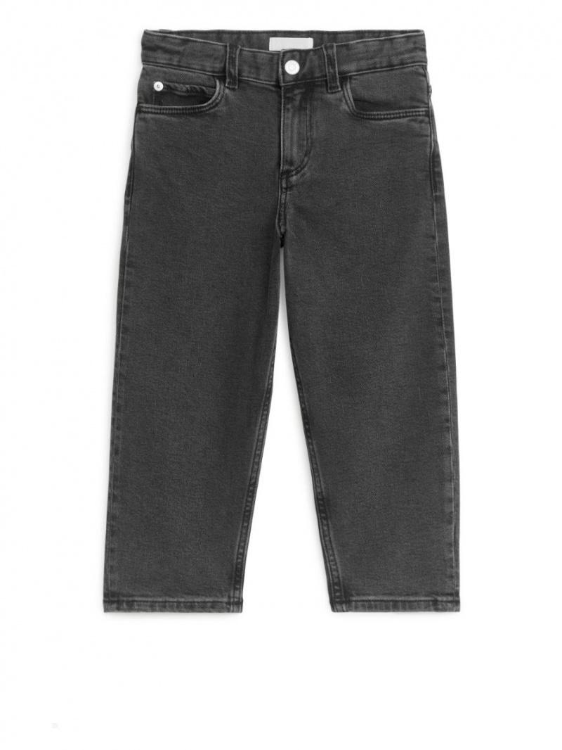Jeansy Arket Stretch Dziewczynka Czarne | Polska CTPWZ-0172