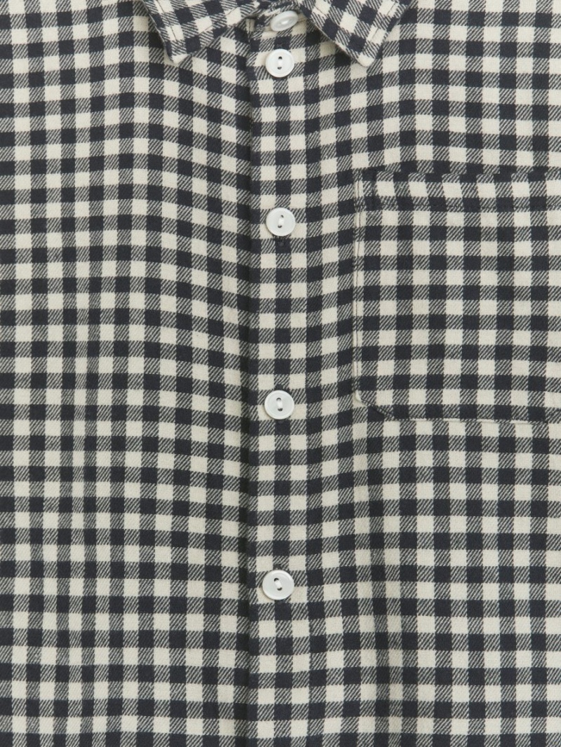 Koszule Arket Checked Flannel Chłopięce Czarne Białe | Polska ISAYP-5139