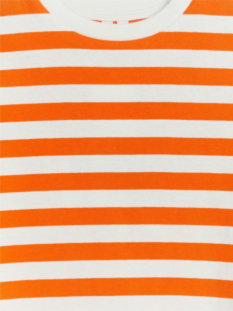 Koszulki Arket Long-Sleeved Chłopięce Pomarańczowe Białe | Polska GFKHD-5284