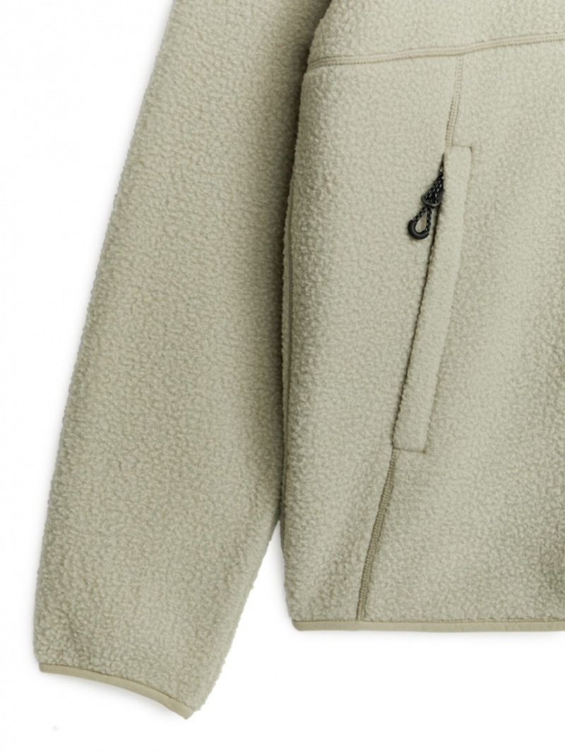 Kurtka Arket Active Fleece Męskie Beżowe | Polska PZWVY-4625