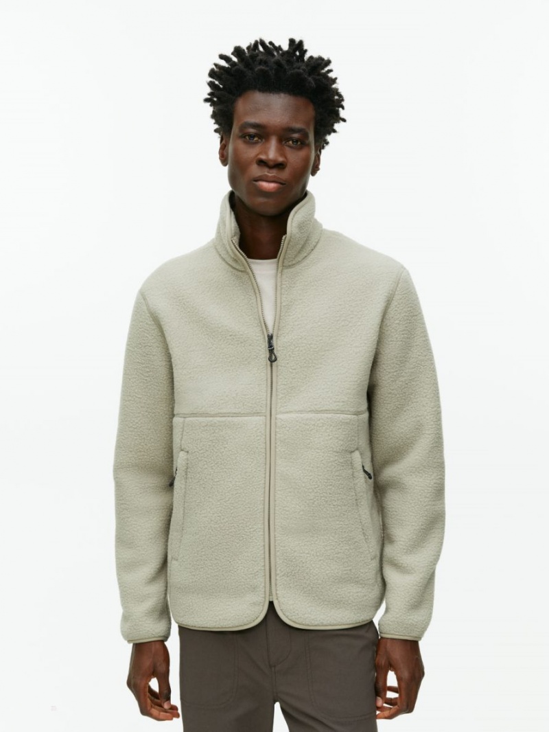 Kurtka Arket Active Fleece Męskie Beżowe | Polska PZWVY-4625