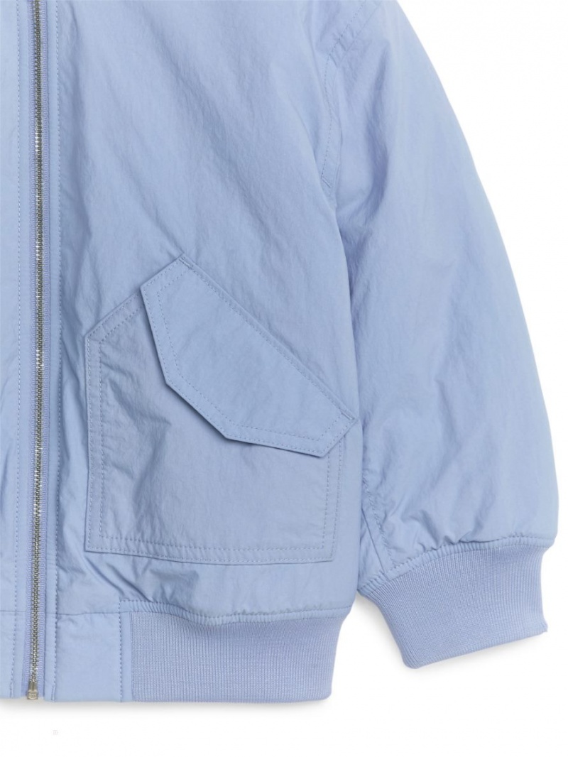 Kurtka Arket Nylon Dziewczynka Głęboka Niebieskie | Polska XPNFY-3269