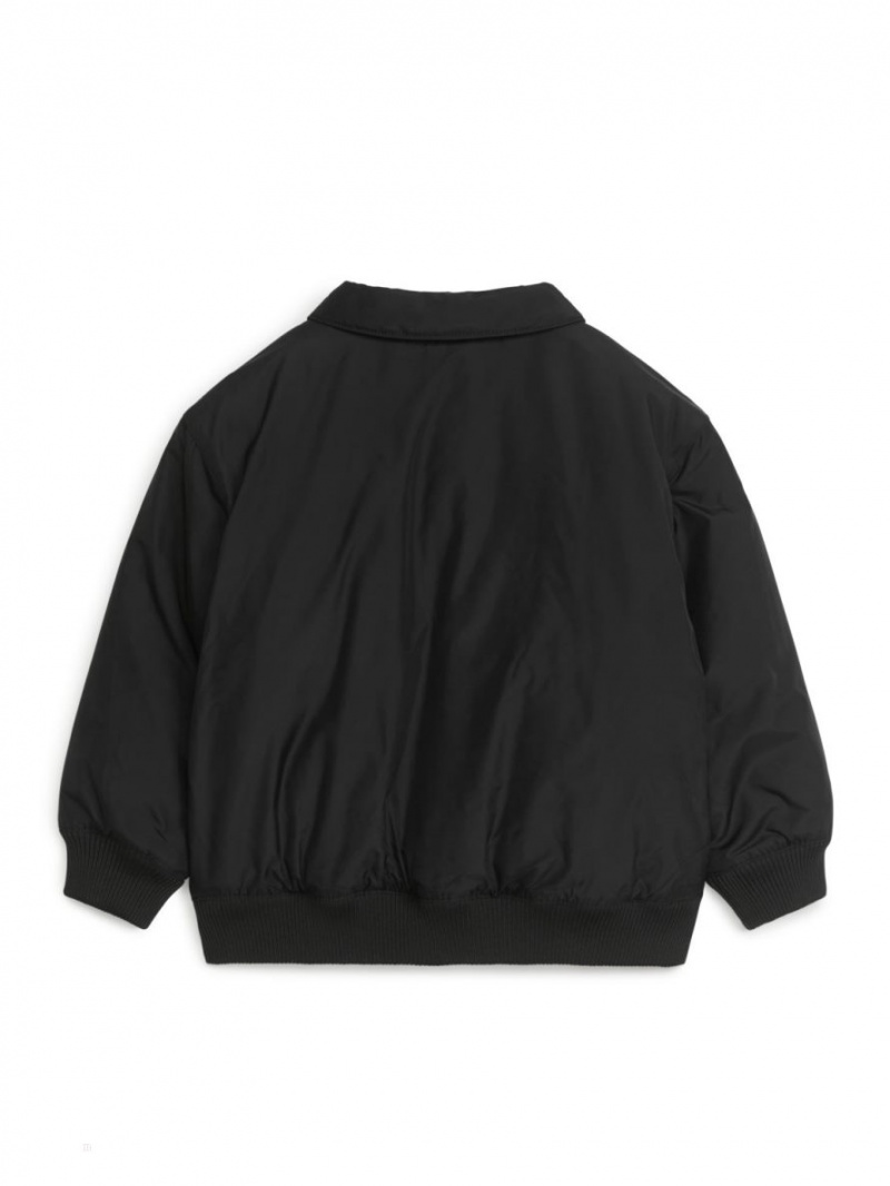 Kurtka Arket Varsity Chłopięce Czarne | Polska UITFQ-4608