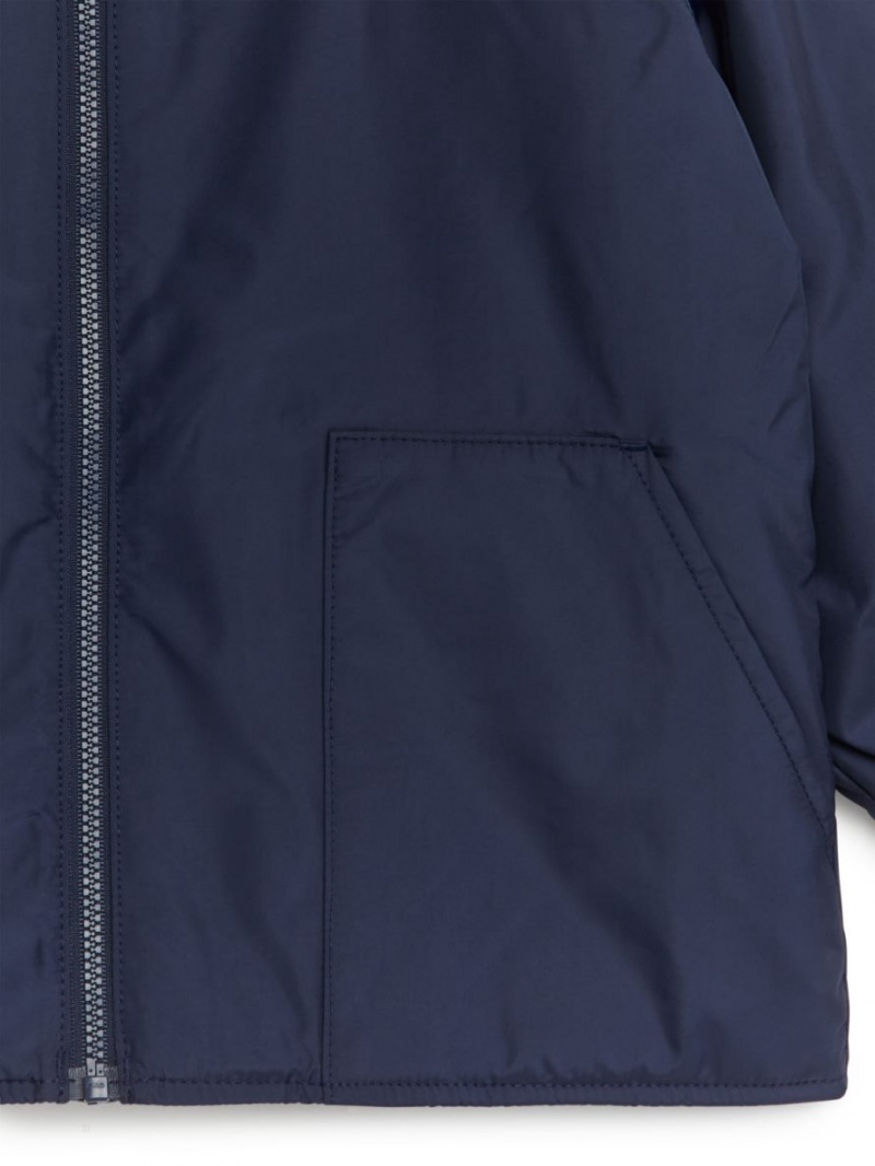 Kurtka Arket Zip Chłopięce Ciemny Niebieskie | Polska AGEDW-6537