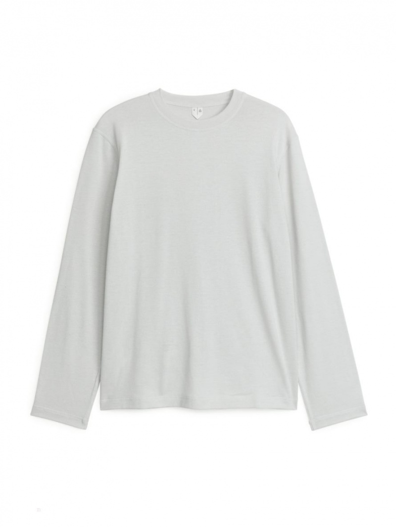 Najfatalniejszy Arket Active Long-Sleeved Męskie Głęboka Szare | Polska XAENG-2154
