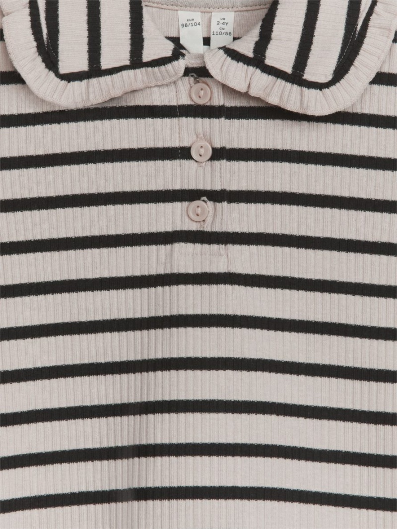 Najfatalniejszy Arket Frill Collar Dziewczynka Białe Czarne | Polska NGMQS-3124