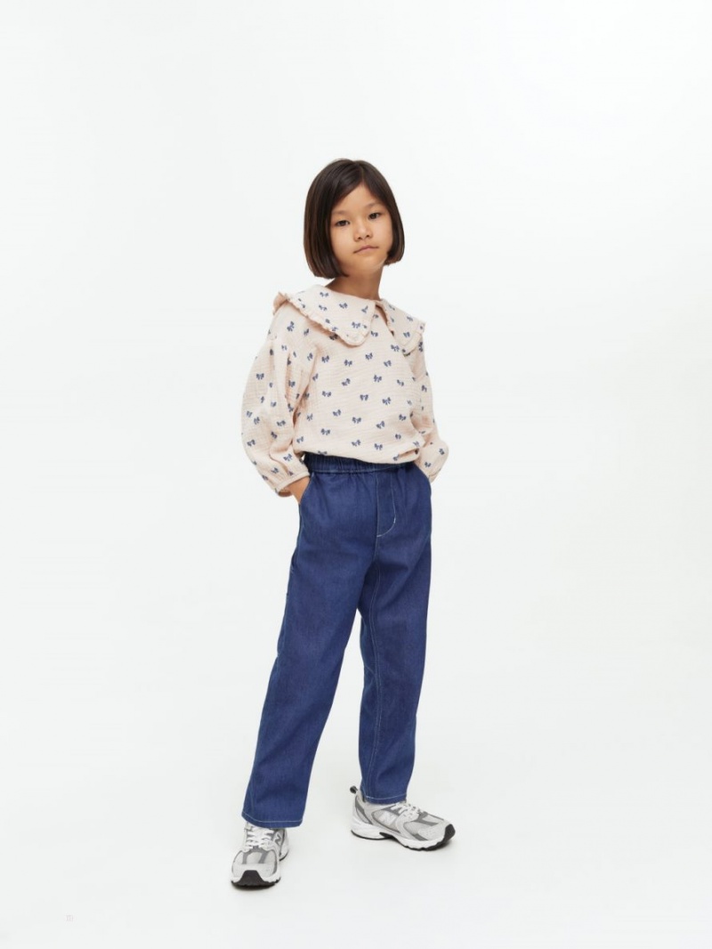 Portki Arket Carpenter Denim Chłopięce Ciemny Niebieskie | Polska RYJCG-4085