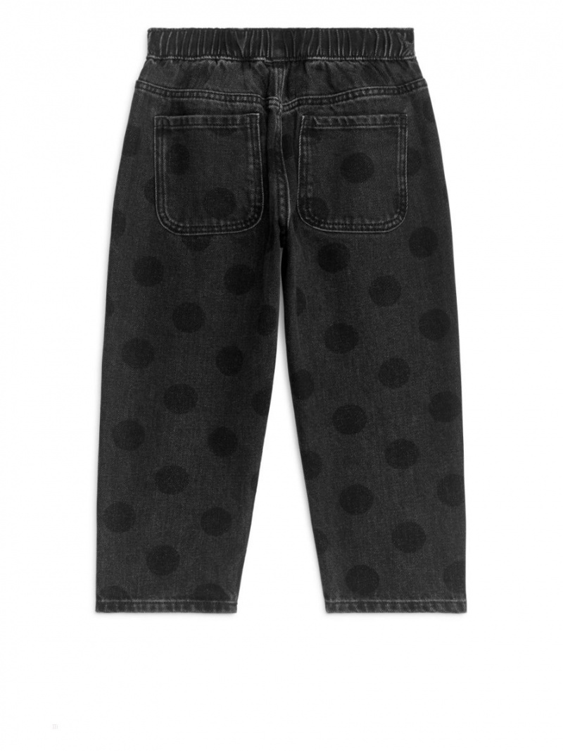Portki Arket Pull-on Denim Chłopięce Czarne | Polska CRYIL-8235