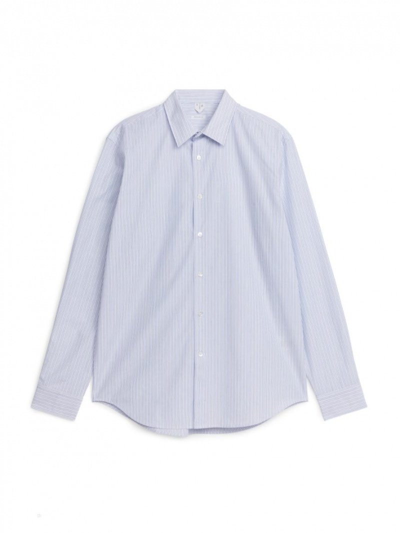 Sukienka Arket Poplin Męskie Niebieskie | Polska TNLHJ-8517