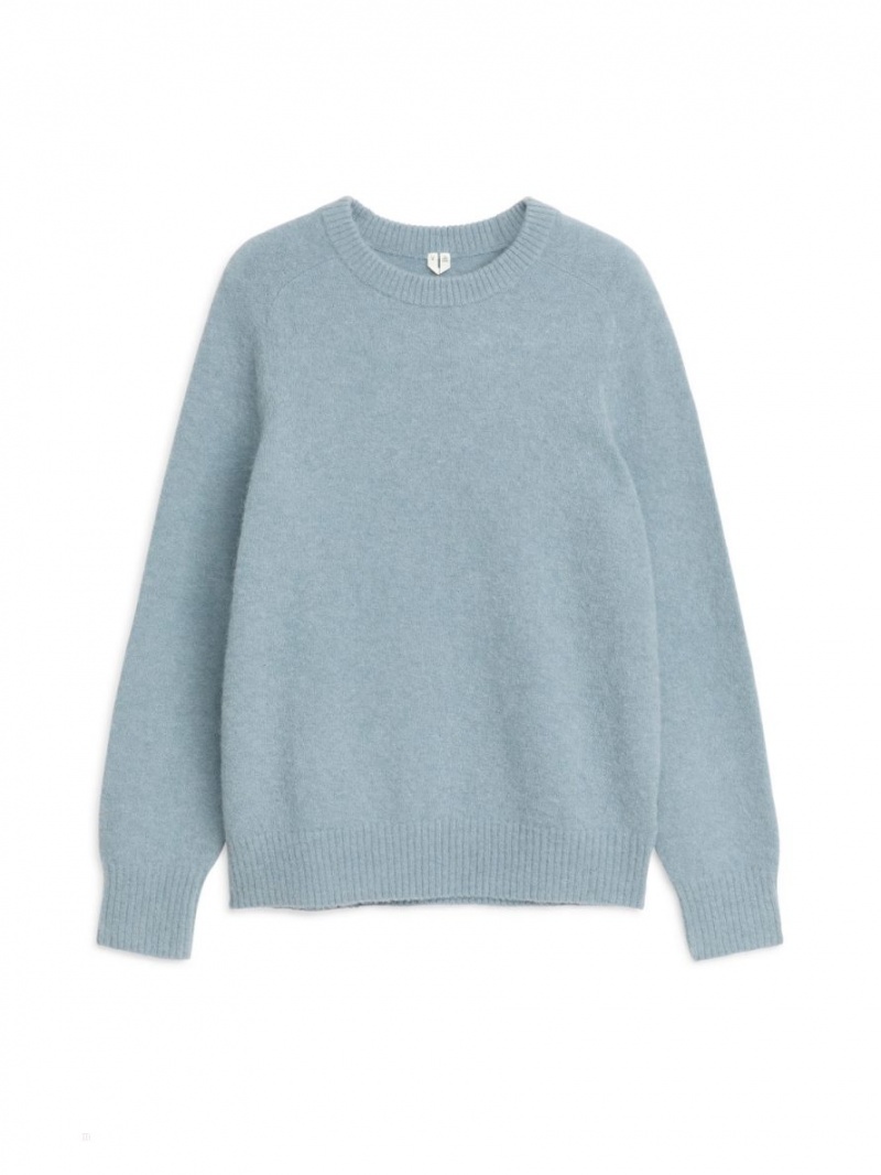 Sweter Arket Alpaca-Merino Blend Męskie Niebieskie | Polska YUBTF-5409