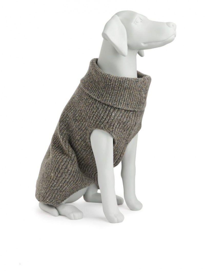 Sweter Arket Dog Trykotowy Męskie Brązowe | Polska BHVKN-0417