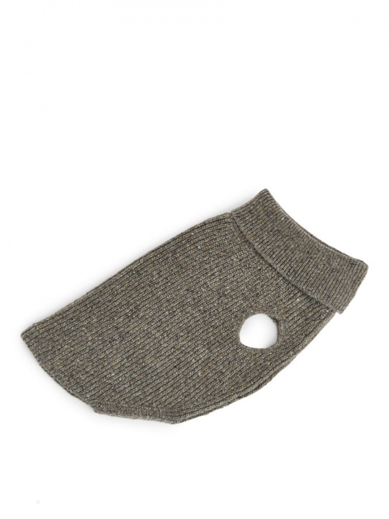 Sweter Arket Dog Trykotowy Męskie Brązowe | Polska BHVKN-0417