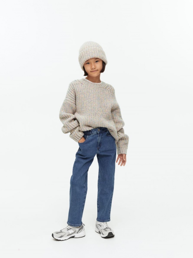 Sweter Arket Space-Dyed Wełna Dziewczynka Różowe Kolorowe | Polska JSWPY-0796