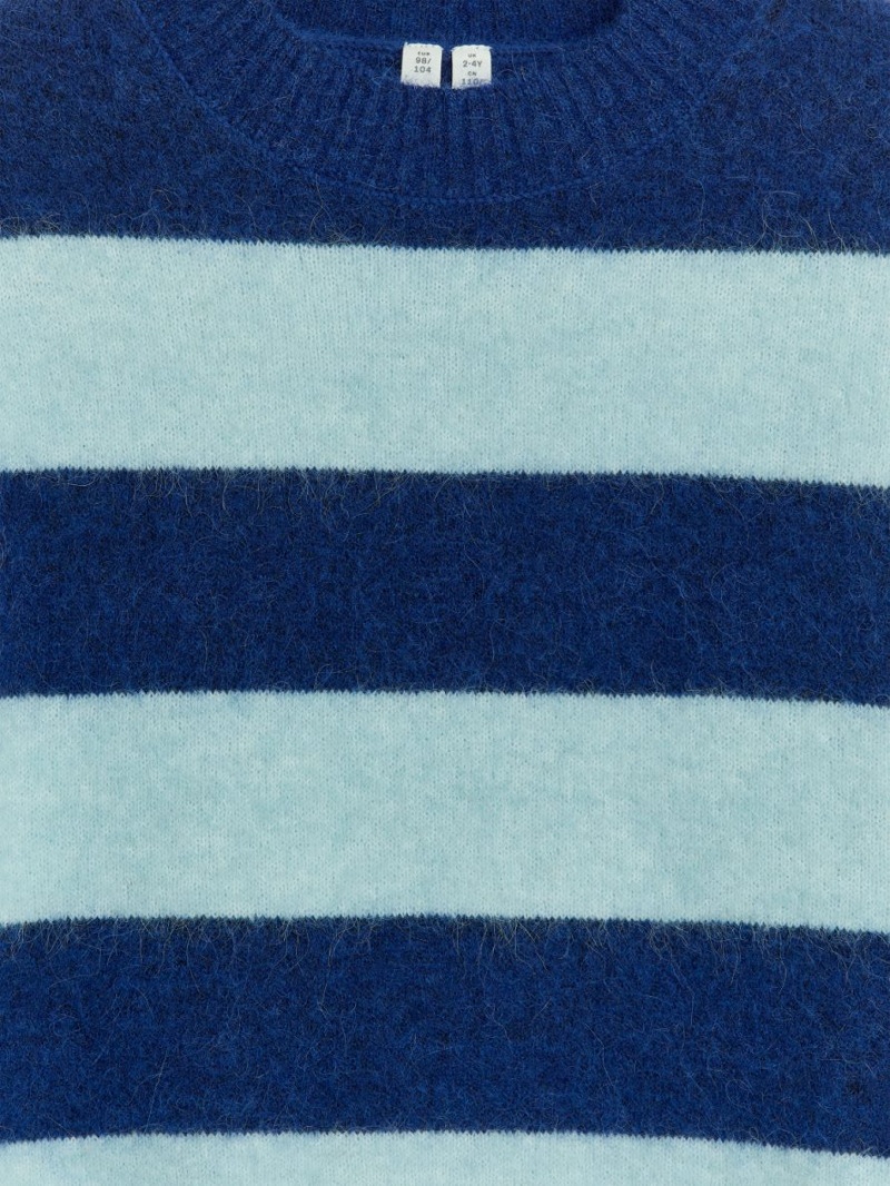 Sweter Arket W Paski Wełna-Alpaca Chłopięce Niebieskie Mięta | Polska YOVPA-7156