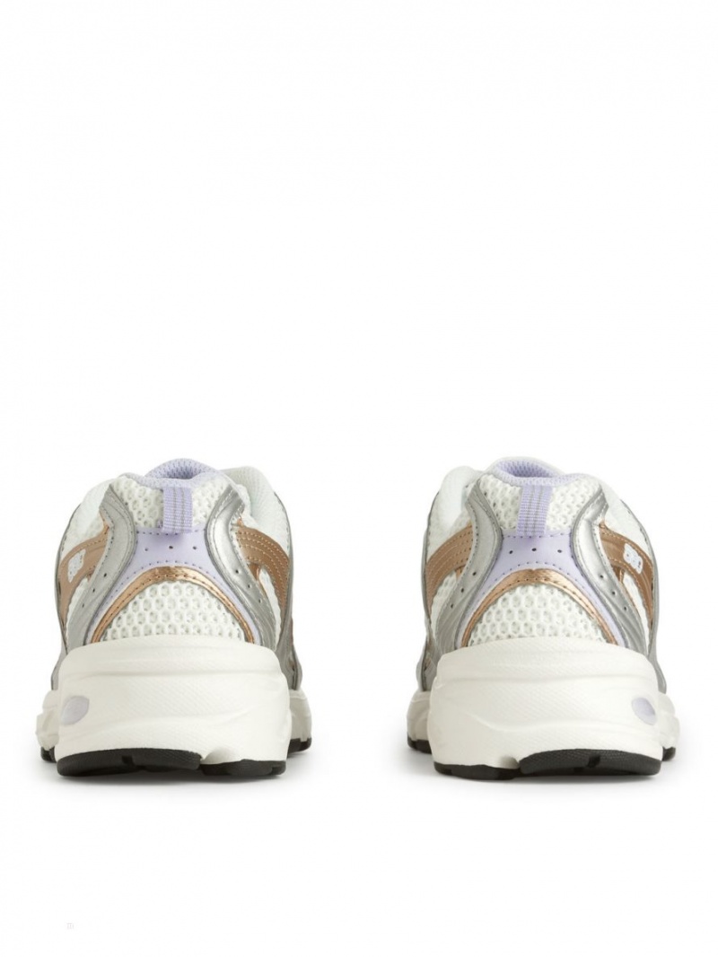 Trampki Arket New Balance 530 Damskie Białe Srebrne Złote | Polska WIXJL-5823